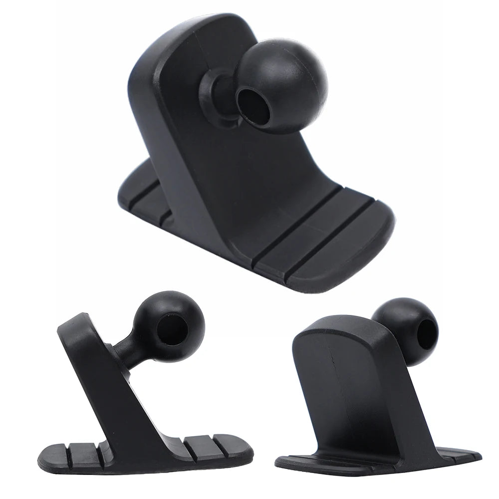 Car Phone Black Holder Sticky BaseBendable Design Can Be Adapted To A Variety of CurvatureSoft Rubber MaterialBall Head17mm