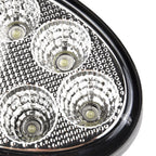 Car LED Work Lamp Fog Light 5inch 24W Oval LED Work Lamp Fog Light Truck OffRoad Tractor Flood Beam Direct Current 12V 24V