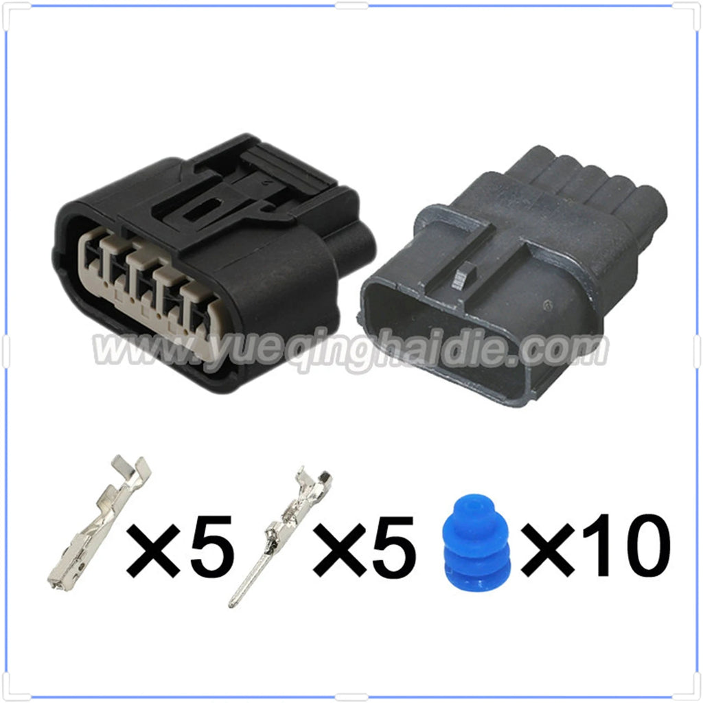 5 Pin Connector Waterproof 1mm Male Female Connector Auto Wire Harness Automobile House Cable Plug for Honda 6189-1081 6189-6909