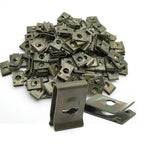 Car Metal Screw Fastener Clips U-Type Clip Anti-rust Iron Sheet Car Motorcycles Screw Buckle Bumper Protection Fastener Clips