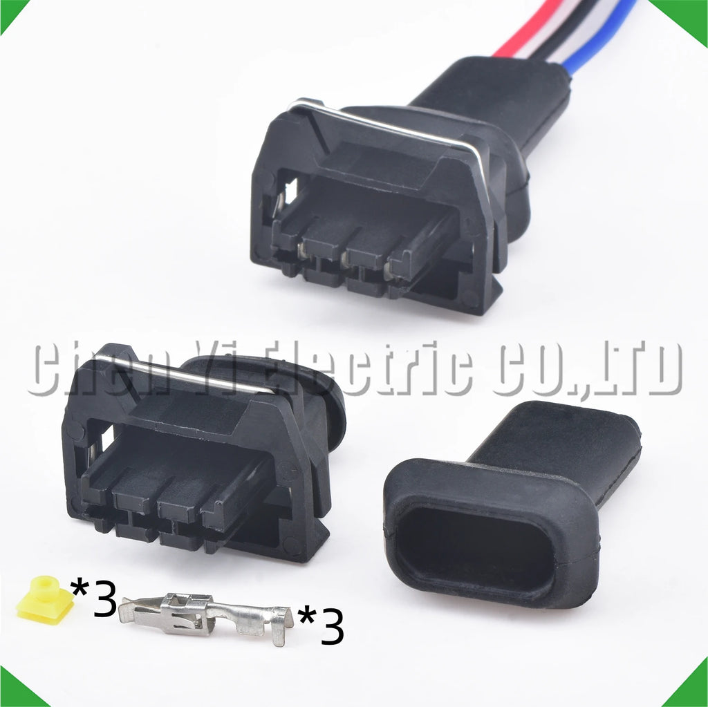 3-pin auto connector automotive connectors carburetor electronic injection harness vw