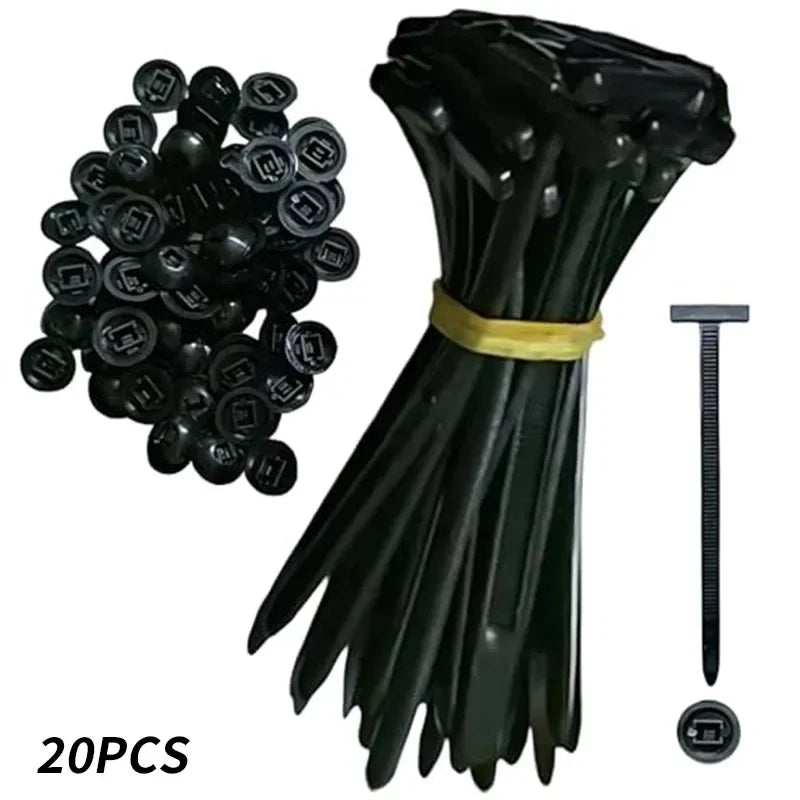 Nylon Universal Cable Tie Buckle With Round Head Tie Car Plastic Rivets Fasteners for Car Daily Repair Amagi