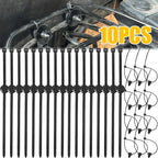 Car Clamp Fastener Screw Replacement Automotive Cable Tie Buckle Wire Management Fender Trunk Engine Skid Plate Tools 10pcs