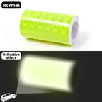 Car Reflective Tape Safety Warning Car Decor Sticker Reflector Anti-collision Strip Protective Tape Strip Film Auto Moto Sticker