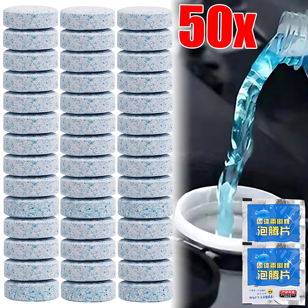 300/10PCs Solid Car Windshield Cleaners Effervescent Tablets Windscreen Window Glass Dust Wiper Car Wash Tool Car Accessories