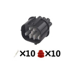 10 PIN Auto DC Connector Waterproof 2mm Series Male Female Connector Wiring Harness 6181-0076 6189-0135 With Terminal