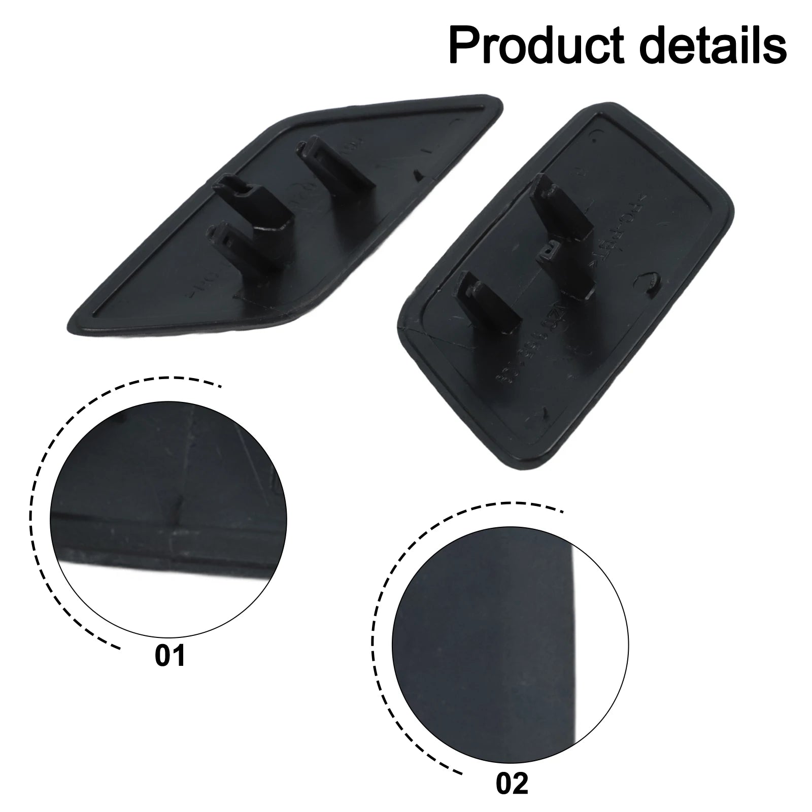 1 Pair Front  Bumper Headlight Washer Nozzle Cover  Cap For Skoda Octavia Mk2  1Z0955109 Cleaning Actuator  Cover Cap Lid
