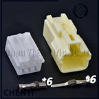 1 Set 6 Pin male or female Automotive Electronic Connector Fuel Injector harness Plug 7282-1068 7283-1068 With Pin