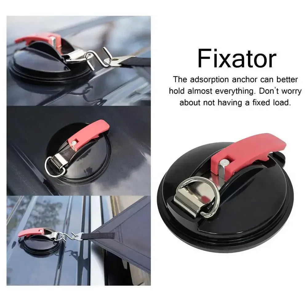 Vacuum Suction Cup Anchor with Fixed Hook Suction Cup Hook for Heavy-Duty Car Watch Strap Suitable for Car Bathroom Amagi
