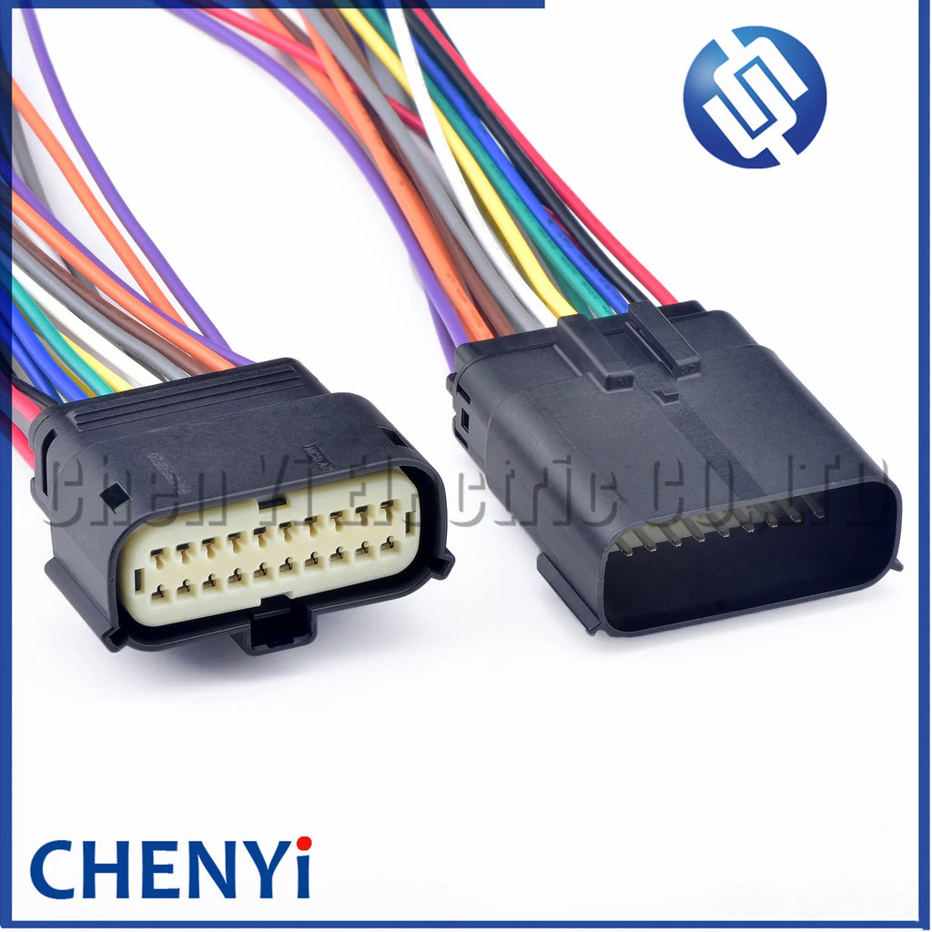 20 Pin Headlight Socket Lamp Light Connector Wire Harness plug 33482-2132 33472-2001 For Chevrolet Ford EDGE Fiesta Cadillac
