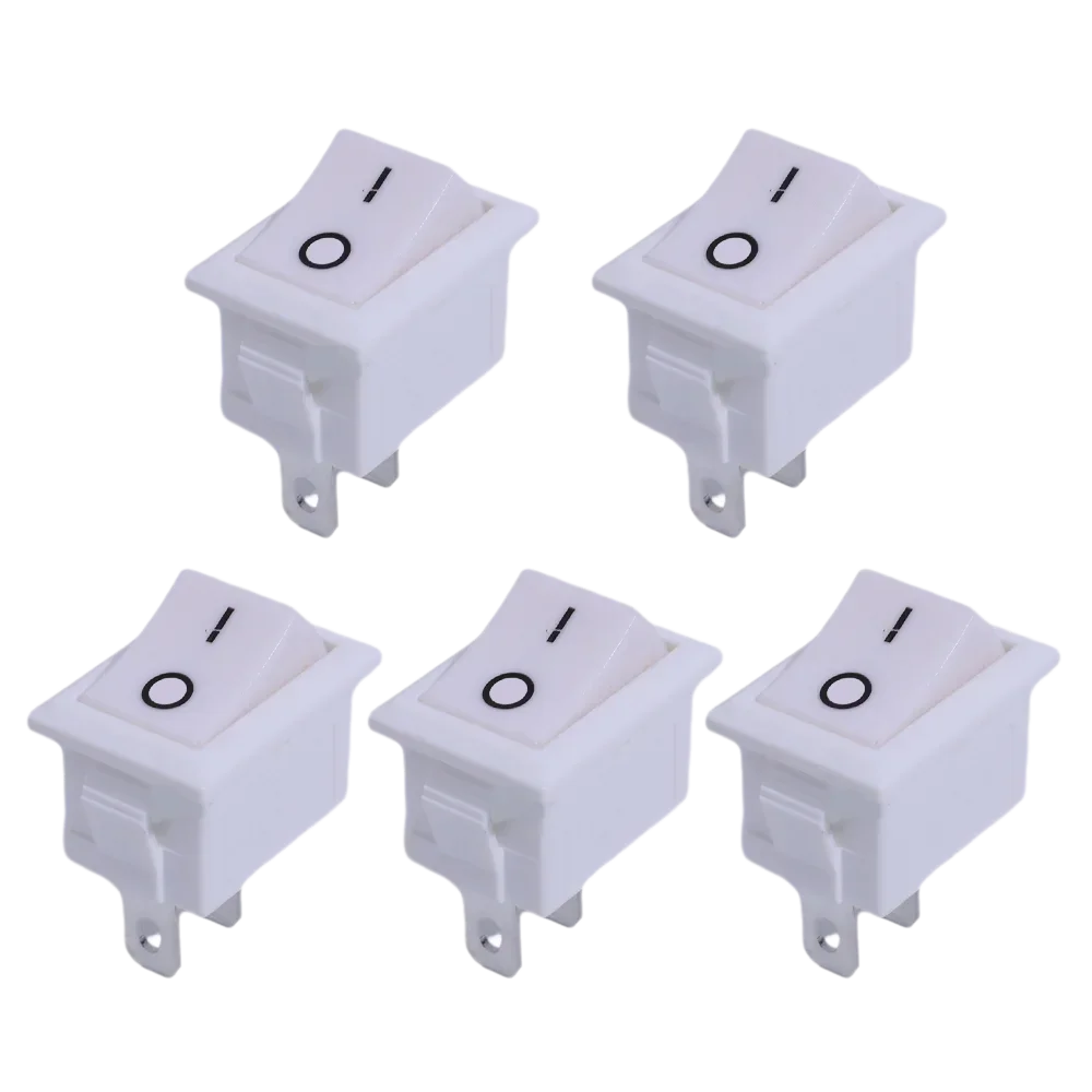 Push Button Switch 21x15mm SPST 2Pin 6A 250V KCD11 Snap-in on/Off Rocker Switch 21MM*15MM Black Red and White 10/5Pcs