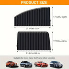 4PCS Magnetic Car Sunshade Window Curtain Auto Window Sun Shade Privacy Sun UV Protection Window Car Interior Accessories Amagi