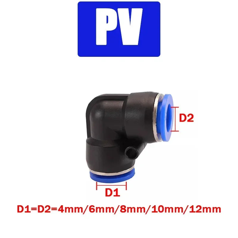Pneumatic Fitting Tube Connector Fittings Air Quick Water Pipe Push In Hose Quick Couping OD 4mm 6mm 8mm 10mm 12mm Multiple type
