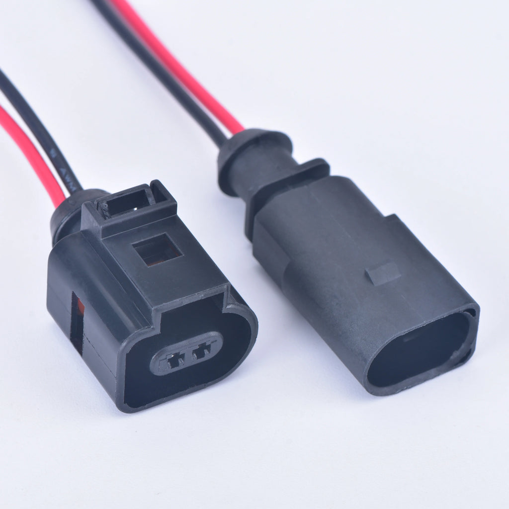 2 Pin 1J0973802 1J0973702 Female or Male 1.5 mm Auto Temp Sensor Plug Deflation Valve Plug Waterproof Connector with wire