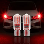 2pcs T10 W5W 194 LED Car Light Bulb Non-Pola 6SMD Canbus Car License Plate Light Interior Dome lights Reading Lamp 12V-24V Tools