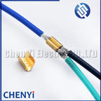 100 Pcs wire crimping brass terminal blocks wire docking and parallel terminals Copper strip joint For C-type U-type