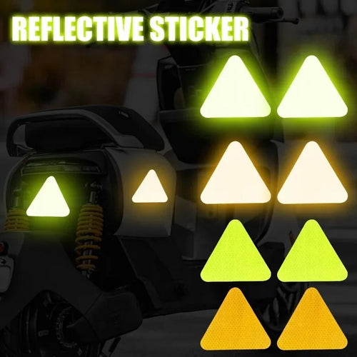 1-4Pcs Safety Reflective Sign Board Reflective Sticker Warning Triangle Warning Reflector Truck Stop Warn Sign Plate Rear Light