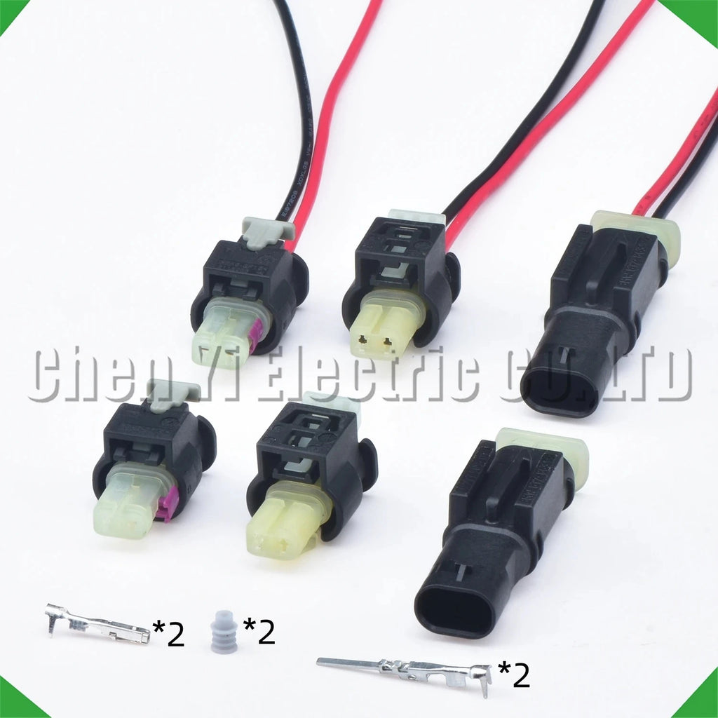 2-pin auto connector connector automotive connector daytime running lights 7617204-03