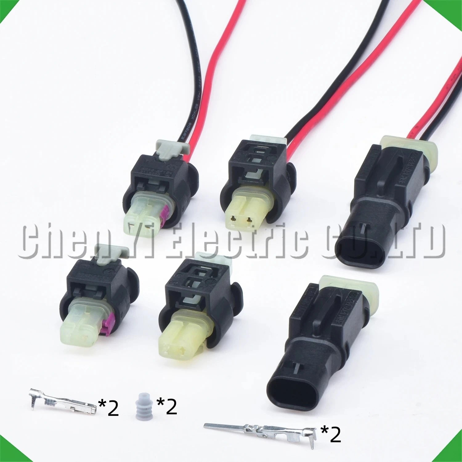 2-pin auto connector connector automotive connector daytime running lights 7617204-03