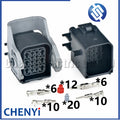 16 Pin Automotive waterproof connector Car Automotive headlight engine front bumper assembly harness Plug 1743350-2 1743354-2