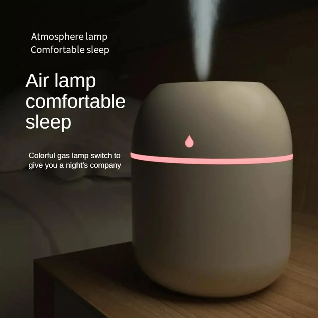 USB Humidifier Atomizer Aroma Oil Diffuser Mute 220 Ml Air Humidifier with Night Lamp for Car Bedroom Cool Mist Sprayer Amagi