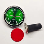 Luminous Quartz Analog Car Dashboard Clock - Stick-On, Decorative, Time-Telling, Easy-to-Read, Night-Vision Compact Amagi