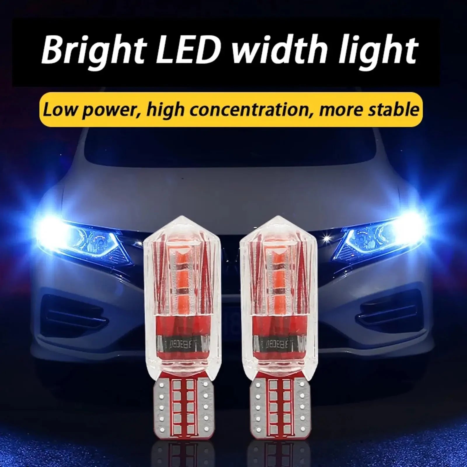 1pc Universal Car Replaceable T10 Running Lights Width Lamp Car License Plate Light Headlight Bulbs Car Light Accessories Amagi