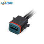 AT06-6S-RD01 Automotive Waterproof 6-Pin Plug with Small Hole Diameter Sealing Plug Connector Sheath and Terminal