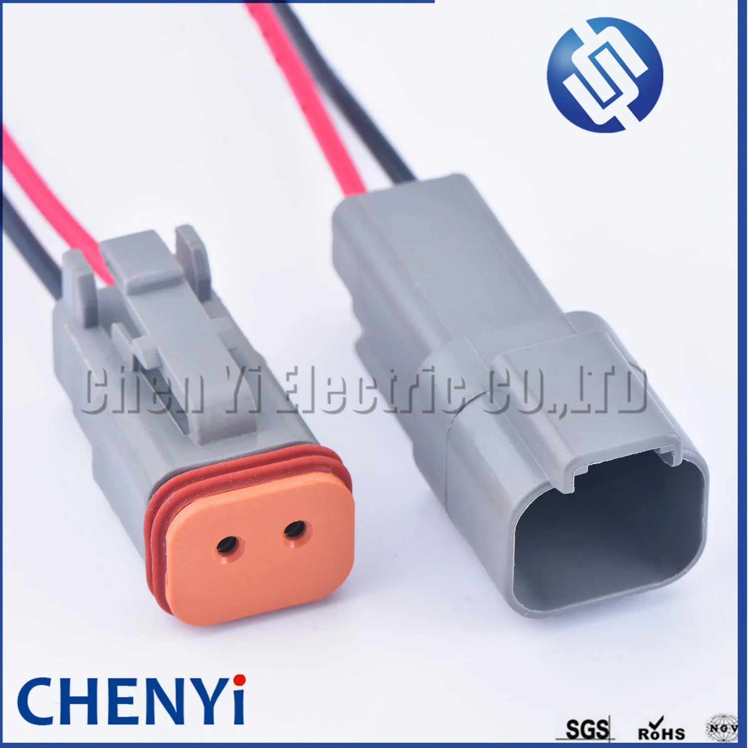 Deutsch DT series 2 Pin male or female Auto Waterproof Connector DT06-2S DT04-2P Automotive Electrical Wire Harness pigtail Plug
