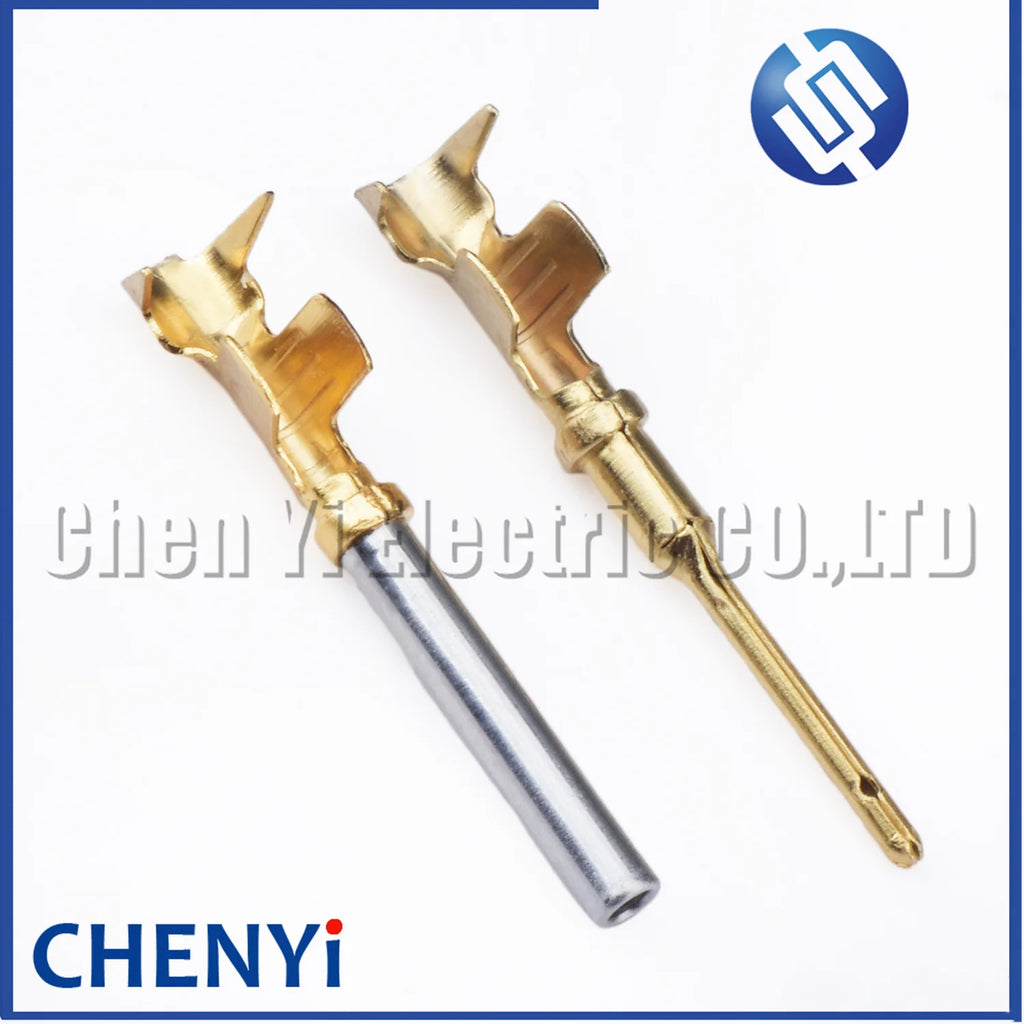 20 Pcs Pin Contact 1062-20-0244 1060-20-0244 brass Gold plating 22-16 AWG Wire Size Crimp Terminals For Deutsch DTM 1.0mm Series