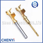 20 Pcs Pin Contact 1062-20-0244 1060-20-0244 brass Gold plating 22-16 AWG Wire Size Crimp Terminals For Deutsch DTM 1.0mm Series