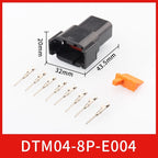 DTM04-2P-E004 automotive connector, Dechi plug-in, DTM06-2S-E004 waterproof plug for heavy truck wiring harness