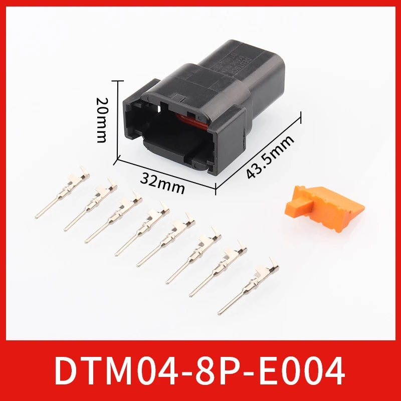 DTM04-2P-E004 automotive connector, Dechi plug-in, DTM06-2S-E004 waterproof plug for heavy truck wiring harness