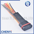 18 Pin/way 1.5/3.5mm Composite waterproof Harness plug auto connectors 9002862E electric connectors with 15cm wires 900 286 2E