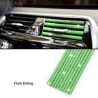Car Vent Diamond Decorative Strip Fashion Luxury Car Air Conditioning Decoration Stripe Grille Sticker Accessories Amagi