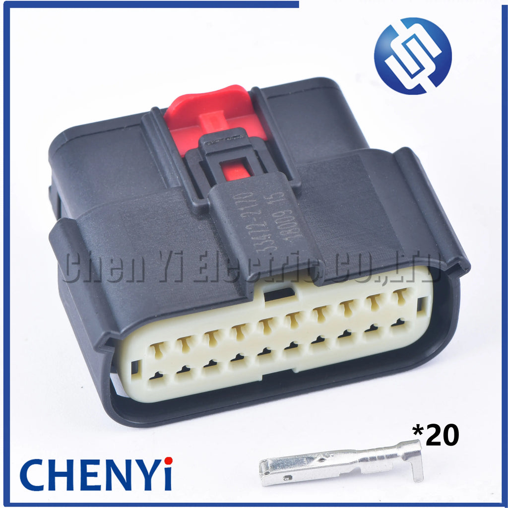 20 Pin Autowaterproof connector Light Lamp plug Electric Socket 33482-2132 33472-2001 for Ford Mondeo EDGE Buick Chevrolet
