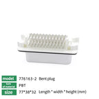 10/100Pcs ECU Controller Connector PCB Panel Waterproof Bent Needle Pin Socket Plug Board Terminal 776087 776163 776267 776280
