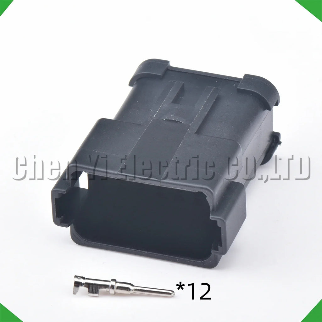 12 Pin Black DT Automotive Connectors Wire harness Plug For Deutsch DT06-12S DT04-12P D...