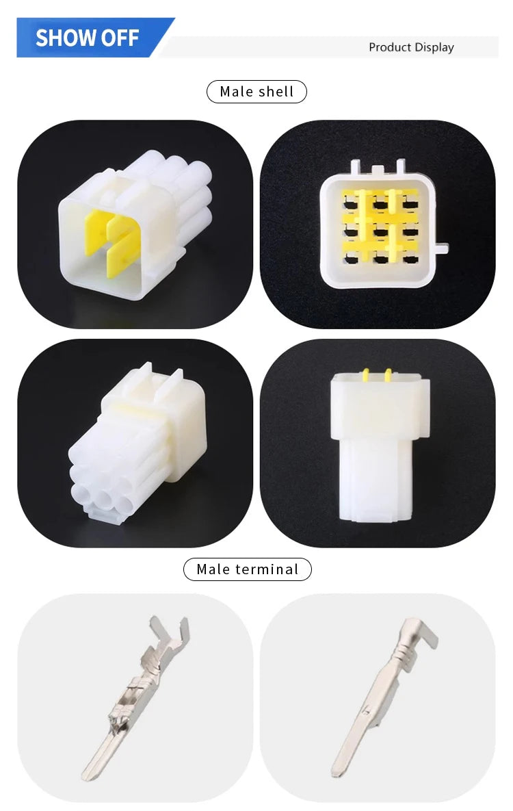 The DJ7091Y-2.3 electric vehicle is suitable for the Inbor Kelly Sentian cloud controller with a 9-hole waterproof plug