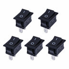 20/5Pcs Push Button Switch 21x15mm SPST 2Pin 6A 250V KCD11 Snap-in on/Off Rocker Switch 21MM*15MM Black Red and White