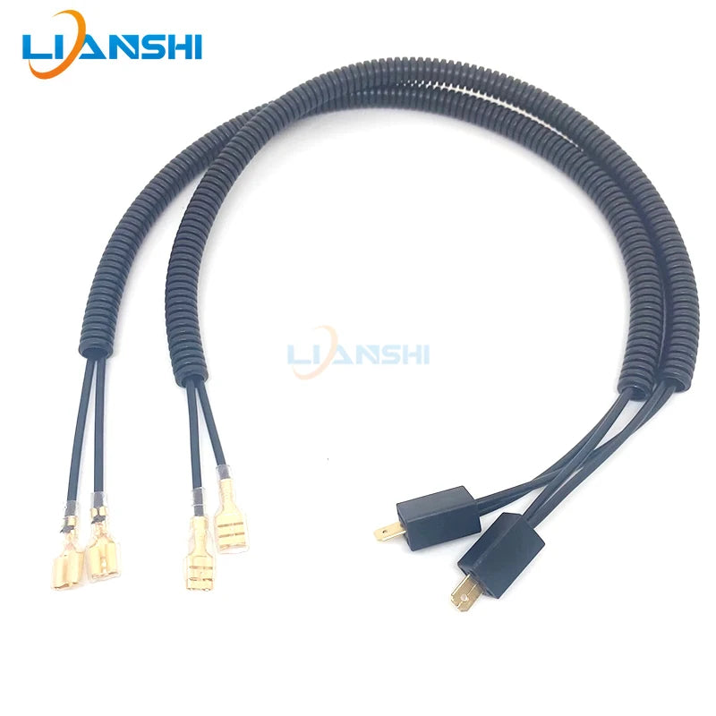 Suitable for Nissan Sunshine Qashqai Qi Jun Lixil change universal high and low snail horn one minute two harness plug