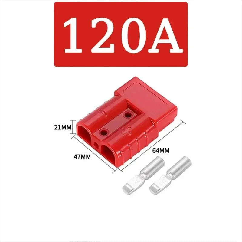 2PCS 50A 120A 175A 350A Battery Connector Plug 600V Quick Connect Disconnect Winch Trailer Forklift Wire Harness Power Cable Kit