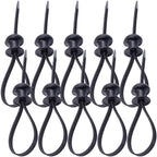 10/1pcs Black Nylon Car Motocycle Base Plate Cable Plastic Loop Tag Self-Locking Zip Ties Installation FIxed Seat Frame Clips