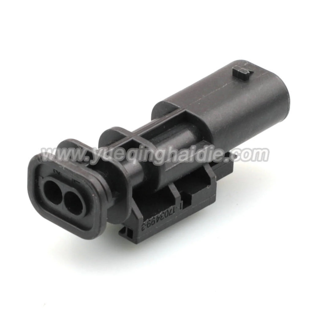 2PIN Auto Connector Waterproof 1.2mm Male Female Fuel Injector Connectors  For VW Audi 1-1703498-3 1-1718643-1 4F0973702