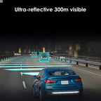 7Pcs Car Reflective Warn Strip Tape Bumper Safety Stickers Car Safety Mark Reflective Strip Car Trim Accessories