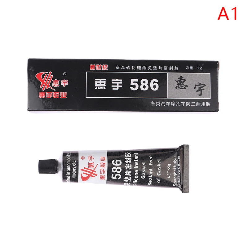 Car Sealant Glue 586 Black Silicone Free-Gasket Automobile Sealant Repairing Glue Adhesive Waterproof Oil Resistance Sealant