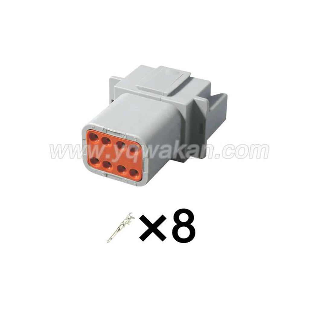 Deutsch DT 8Pin Connector Waterproof 1.6mm Auto Wire Harness Cable Plug DT04-8PA DT06-8SA DT04-08PA-E004 DT06-08SA-EP07