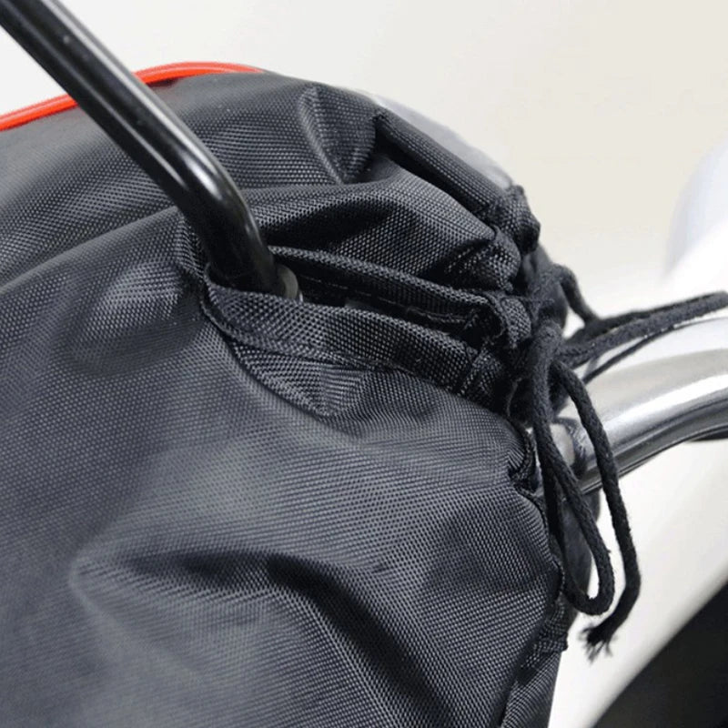 1Pair Motorcycle Handlebar Muffs Protective Motorcycle Scooter Thick Warm Grip Handle Bar Muff Rainproof Winter Warmer Gloves