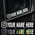 20cmx4cm Personalized Instagram Car Sticker Vinyl Decals Motorcycle Car Stickers（Cannot be customized）