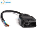Automobile 16-pin truck OBD2 detection and diagnosis interface connection wire obd male head conversion plug open wire